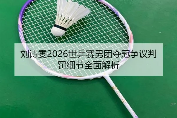 刘诗雯2026世乒赛男团夺冠争议判罚细节全面解析
