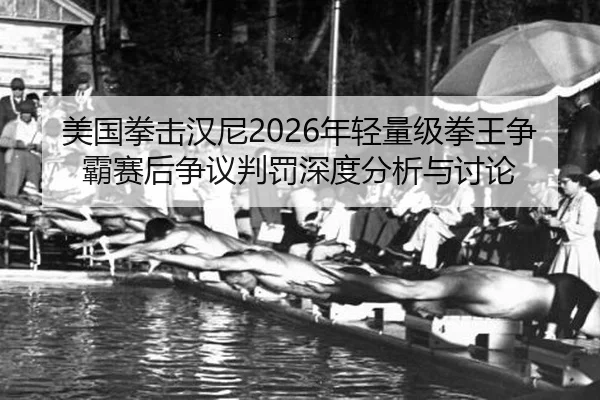 美国拳击汉尼2026年轻量级拳王争霸赛后争议判罚深度分析与讨论